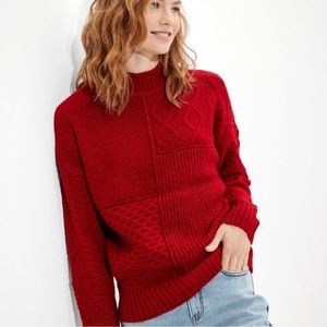 American Eagle Patchwork Sweater